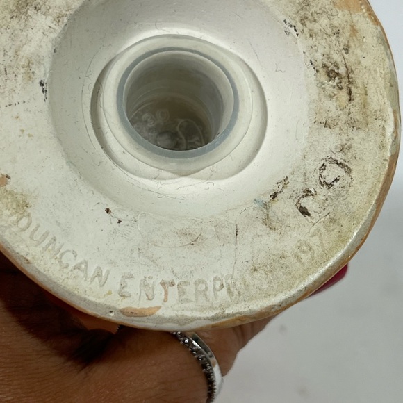 VTG DUNCAN ENTERPRISES 1979 SET OF CERAMIC ANTHROPOMORPHIC SALT/PEPPER SHAKER 6” - Picture 11 of 14